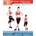 Ensemble de yoga de sport pour femmes vendant un nouveau design mince pour le yoga du corps des femmes portant des vêtements de leggings